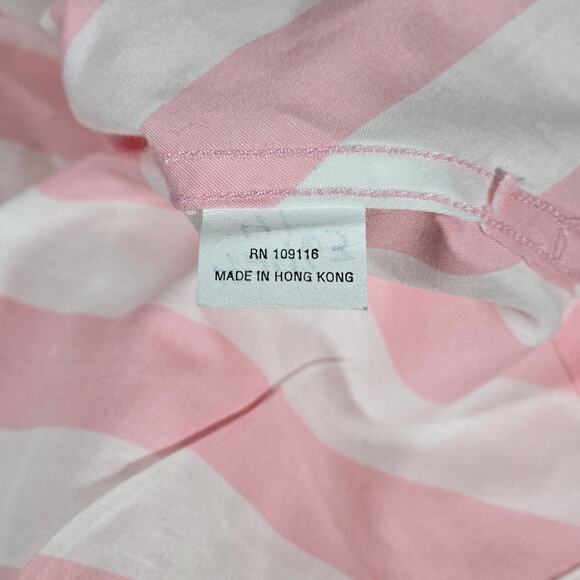 Luchiano Visconti Italia Pink & White Stripe Long‎ Sleeve Button Down Shirt XL - Picture 7 of 10